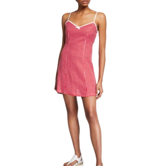 Miguelina Dresses & Skirts - Miguelina nadine dress red gingham XS NWT